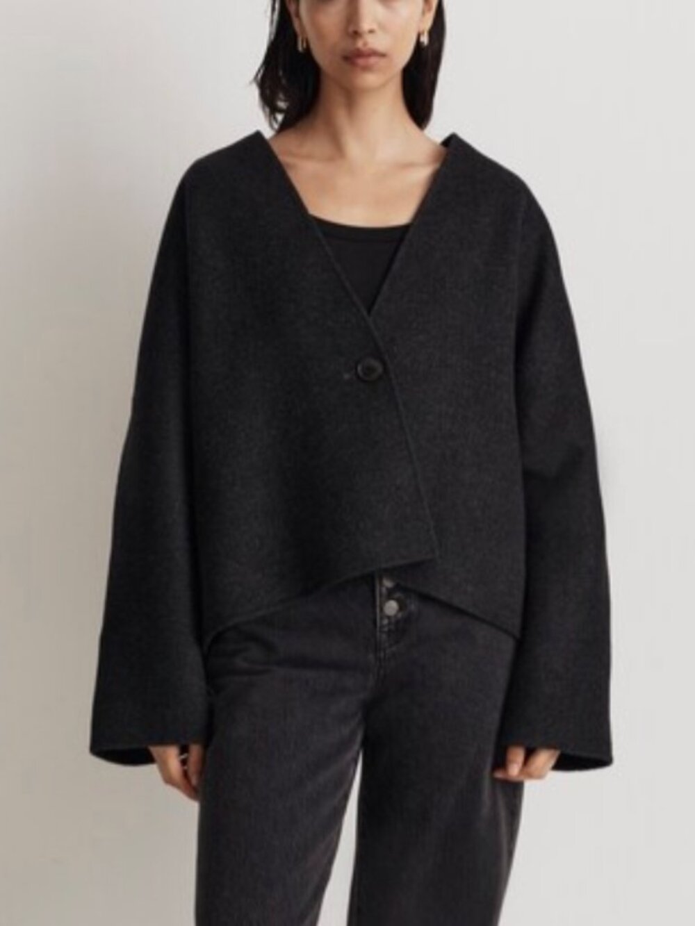 Madewell Double-Faced Wrap Jacket - SMALL./MEDIUM